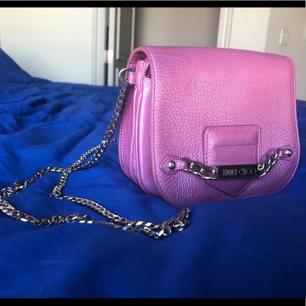 Jimmy Choo pink shoulder bag